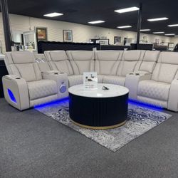 $10 Down Finance Power Reclining Sectional Reclining Sofa and Loveseat Bedroom Set Queen Bed King Bed Mattres 