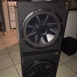 215 Kicker Compvr Speakers With DS18  GFX-3K1 3000 Watt RMS Full Range Monoblock Amplifier Car Amp First Come First Serve