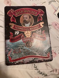 Jack daniels vintage box and bottle