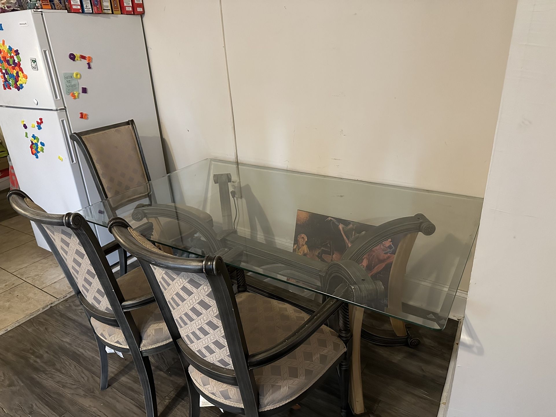 Glass Dining Room Table With Matching Chairs 