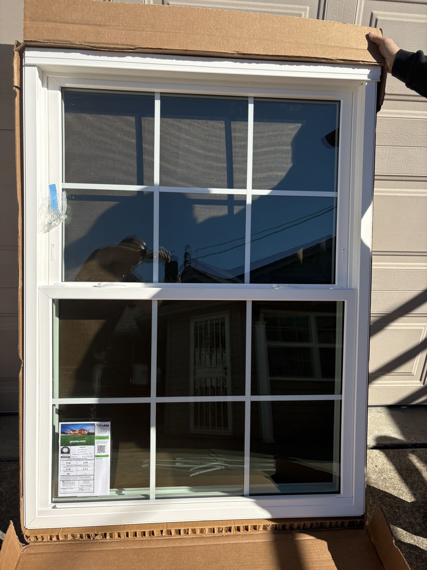 New In Box Provia Aspect Replacement White Vinyl Window