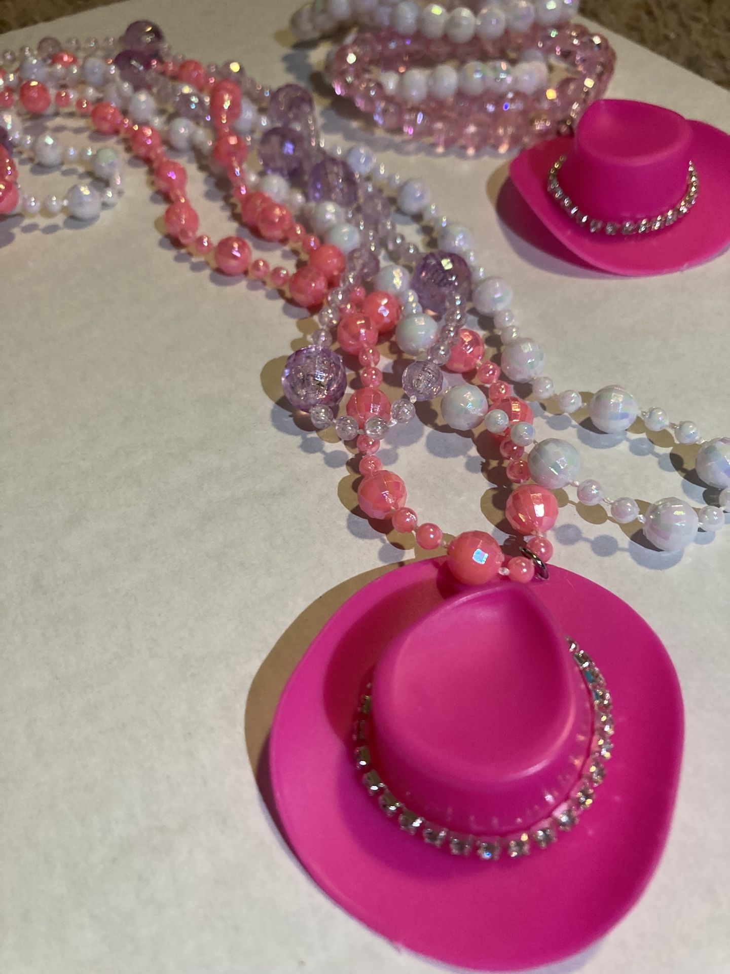 Cute Barbie Inspired Girls Necklace And Bracelet Set-Perfect Gift 