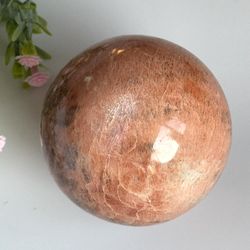 Peach Moonstone Sphere 🍑