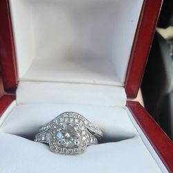 Wedding And Engagement Rings/ Sold As Set
