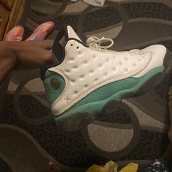 Jordan 13 Green No Insole Sz 12 Aurora Co No Shipping 