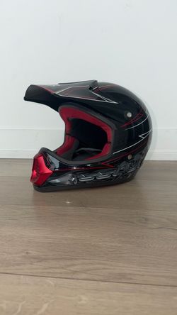 Kids Fox Dirt Bike / Motocross Helmet – Black & Red