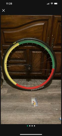 Velocity Origin 8 Deep V Rasta Limited Track Fixed/fixed Gear Wheel
