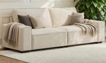 Beautiful Cream/Off-White 2-Piece Sofa – Excellent Condition | Modern & Cozy