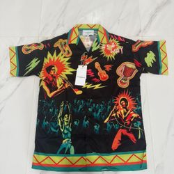 Casablanca Button Sleeve Shirt Silk Fabric Any Colors 