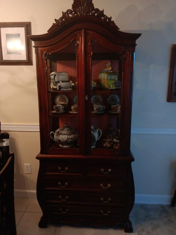 Antique Dovetail China Cabinet