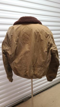 POLO By Ralph Lauren Vintage Shearling Oilcloth Bomber/Flight Jacket
