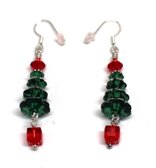 Custom-Made Ladies Sterling Silver/Swarovski Earrings