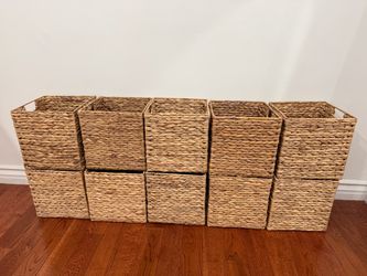 Wicker Baskets - Set of 10