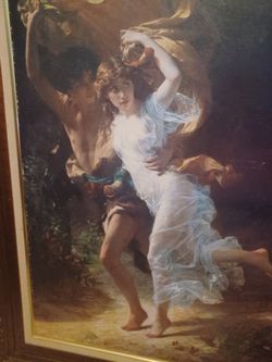 "The Storm" Painting By Pierre August Cot.