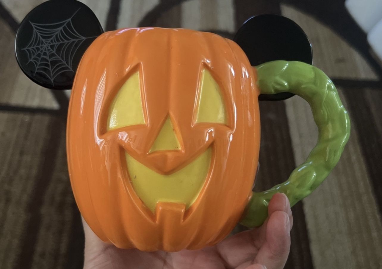 Disney Mickey Jack O Lantern Pumpkin Mug