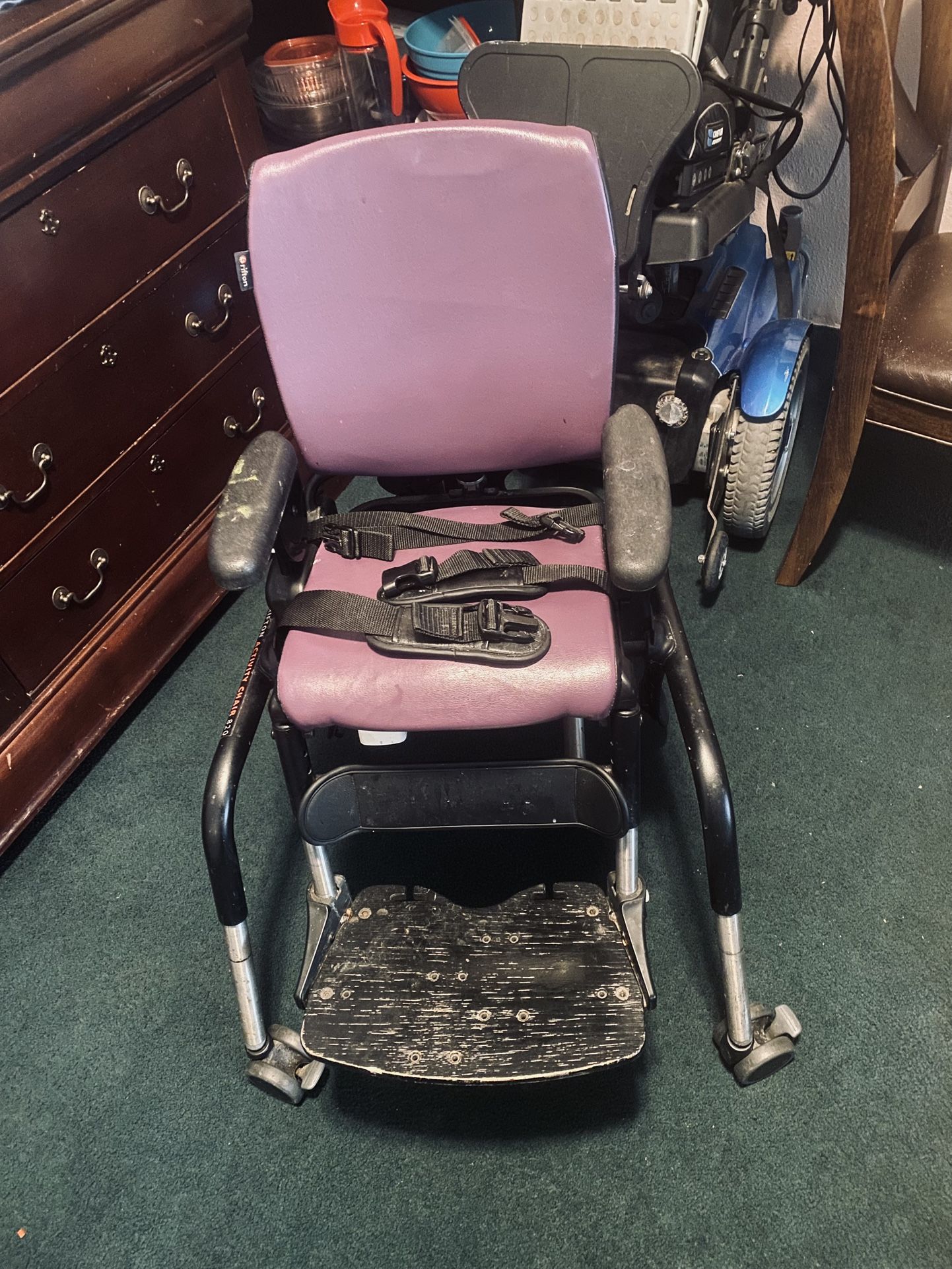 $350— Rifton activity chair- (medical chair for special needs kids) well loved- bought from a friend who’s child also had seizures and used it for 2