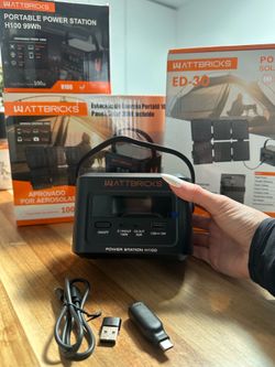NEW 100W Portable Power Station with 30W Solar Panel