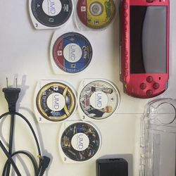 Original Oem Radiant Red PSP *japanese Vers*