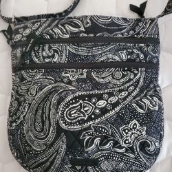 Vera Bradley Black & White Crossbody Bag Purse