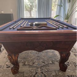 Free Delivery And Installation 8 Foot Slate Pool Table 