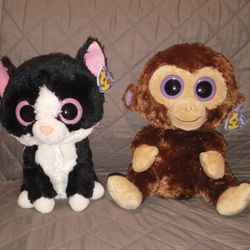 2 TY Beanie Boo's Collection Plushes