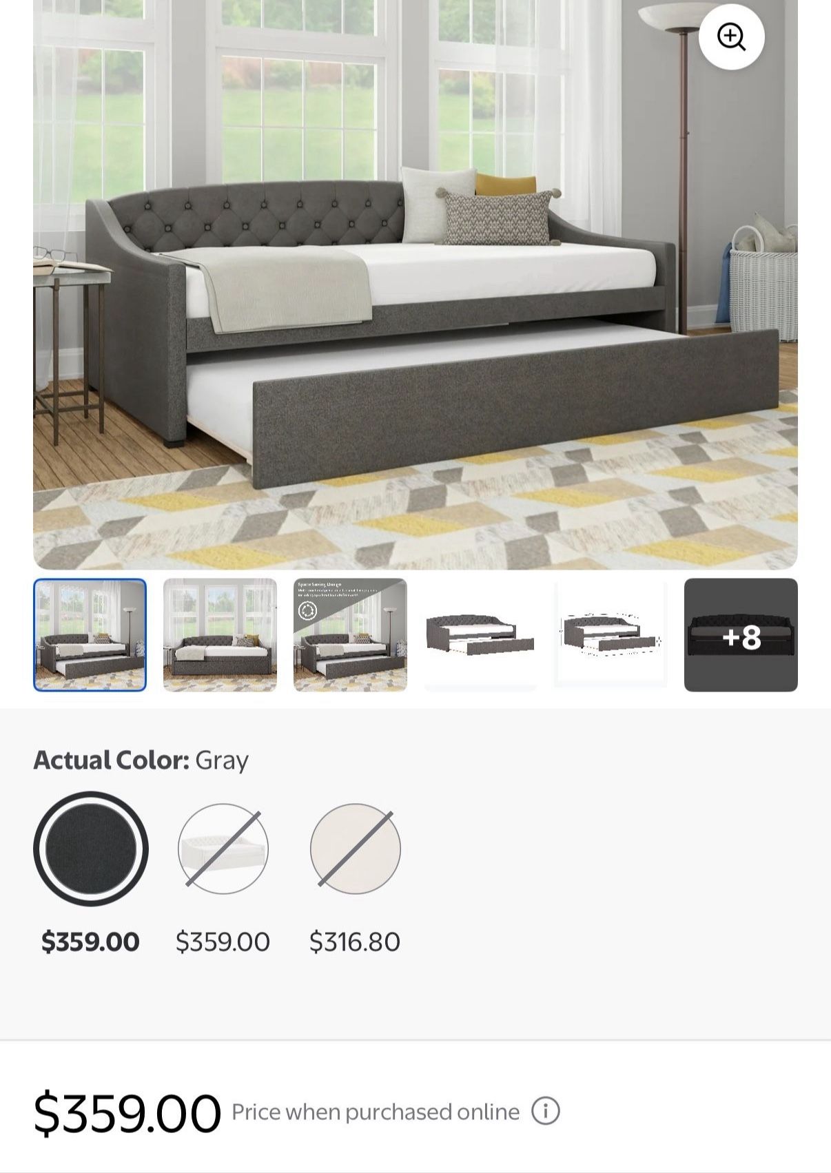 Twin Upholstered DayBed With Trundle