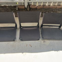 3 stadium seats