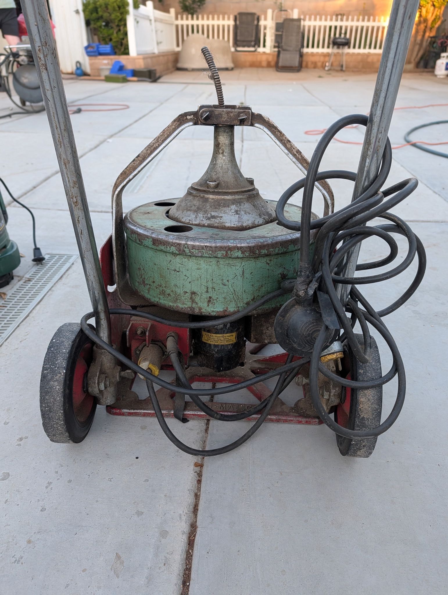 Spartan Sewer Drain Machine / Auger – Professional Drain Snake – Heavy Duty