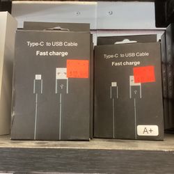 Type C To USB A Fast Charger Cable