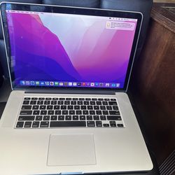 Macbook Pro Retina 15 inches- MacOS Monterey