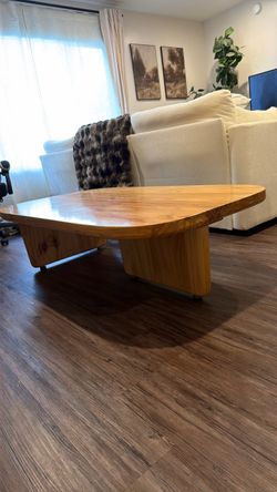 Solid Wood Freeform Coffee Table