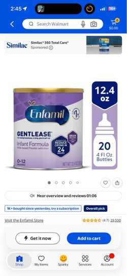 Formula gentlease