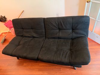 Black convertible couch