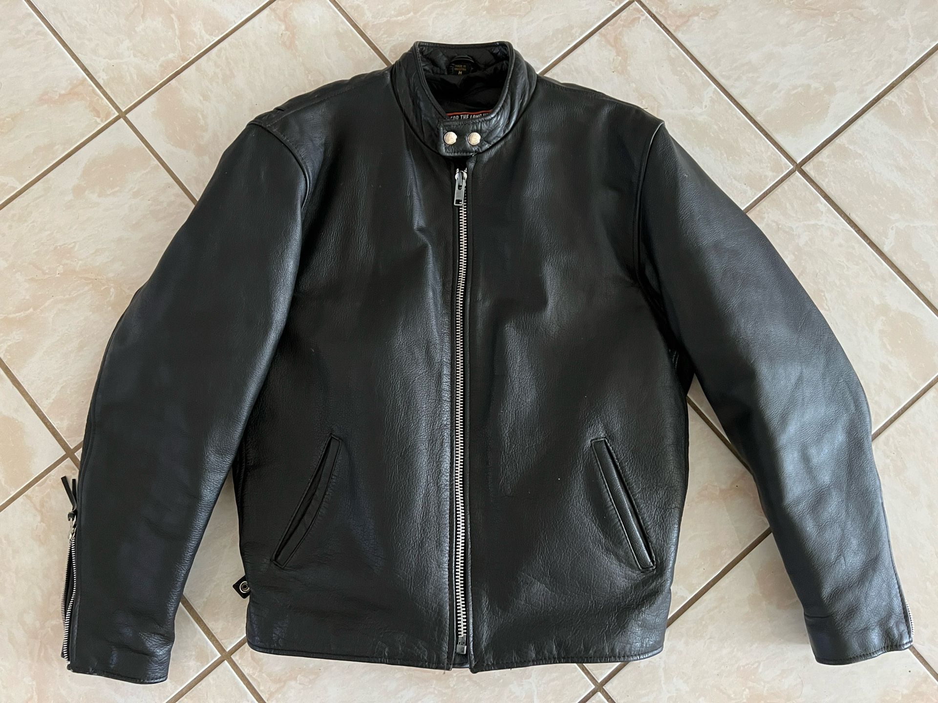 MOTORCYCLE JACKET MENS LEATHER