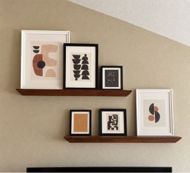 Society6 6-Piece Framed Mid-Century Gallery Wall Art Set
