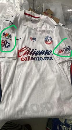 Playera Blanca de las chivas  3X