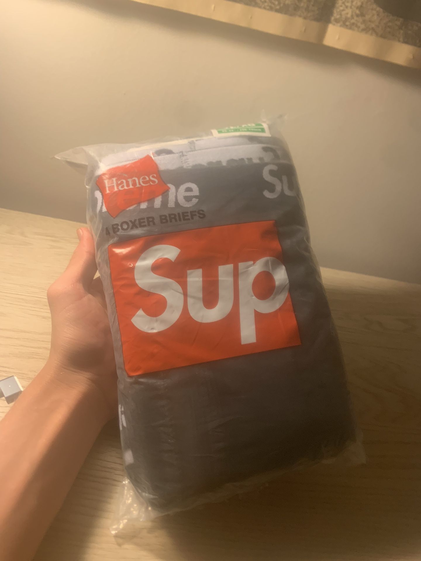 Supreme black underwear boxer briefs 4 pack