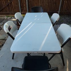 Costco Folding Table and Chairs