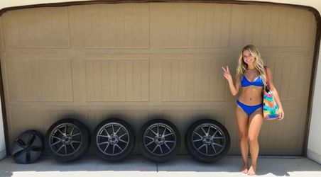 Tesla Model 3 18" Aero Wheels and Tires OEM Gray