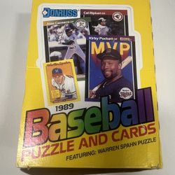 1989 Donruss Baseball Wax Box - Unopened Packs