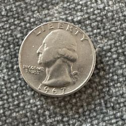 1967 No Mint  Mark Quarter 
