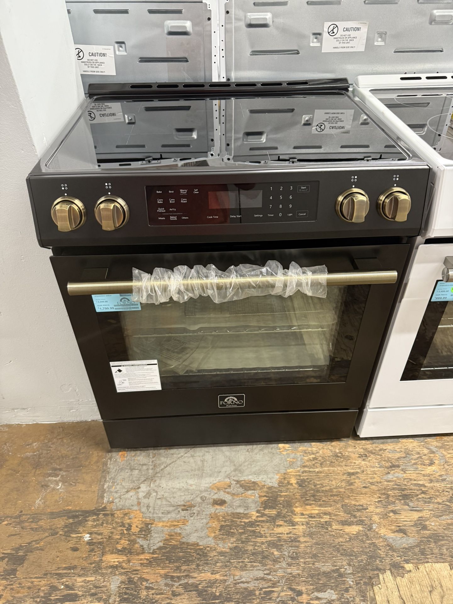 forte range electric blackmstainless 