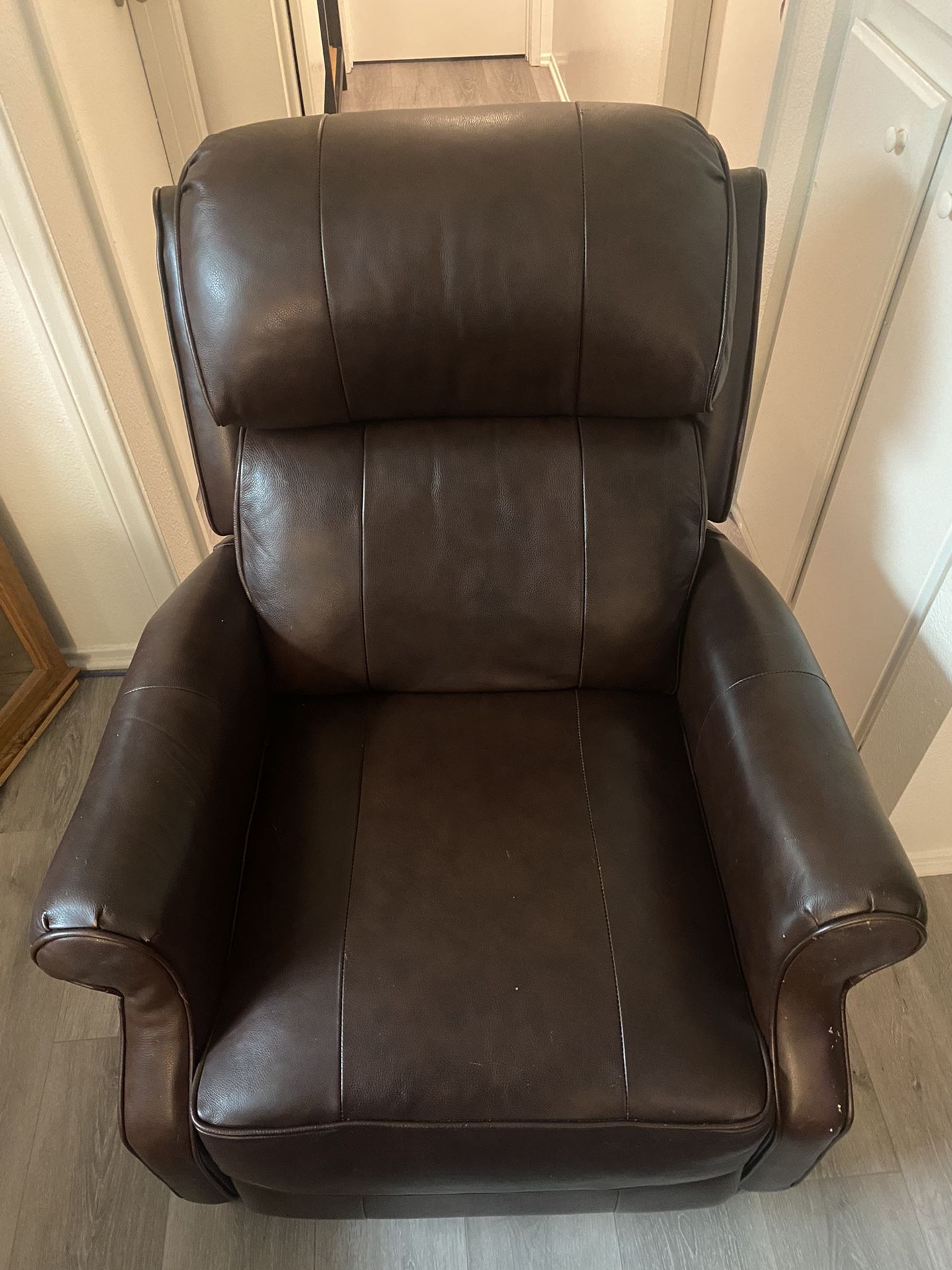 Small Leather Recliner