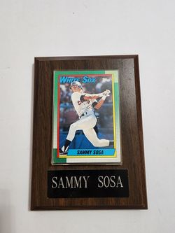 Sammy Sosa Framed Vintage 1990 Topps Score Card