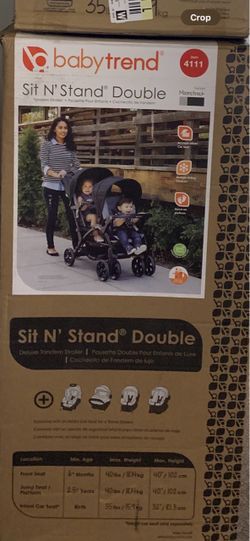 Double seat stroller