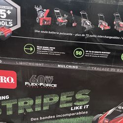 Toro 21 in. 60 V Battery Self-Propelled Lawn Mower Kit (Battery & Charger)  BRAND NEW!