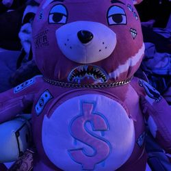 Pink Teddy Spray Ground Bag