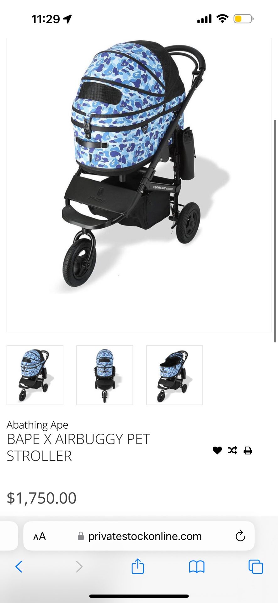 Breathing Ape Pet Stroller