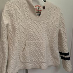 Wool Sweater Hoodie, Size Small