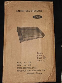 Under-bed storage 2 pack